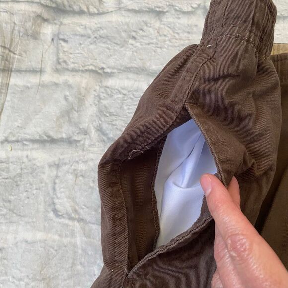 Haband Active Joe men XL short 100% cotton pull on elastic waist casual pants br - Picture 4 of 11